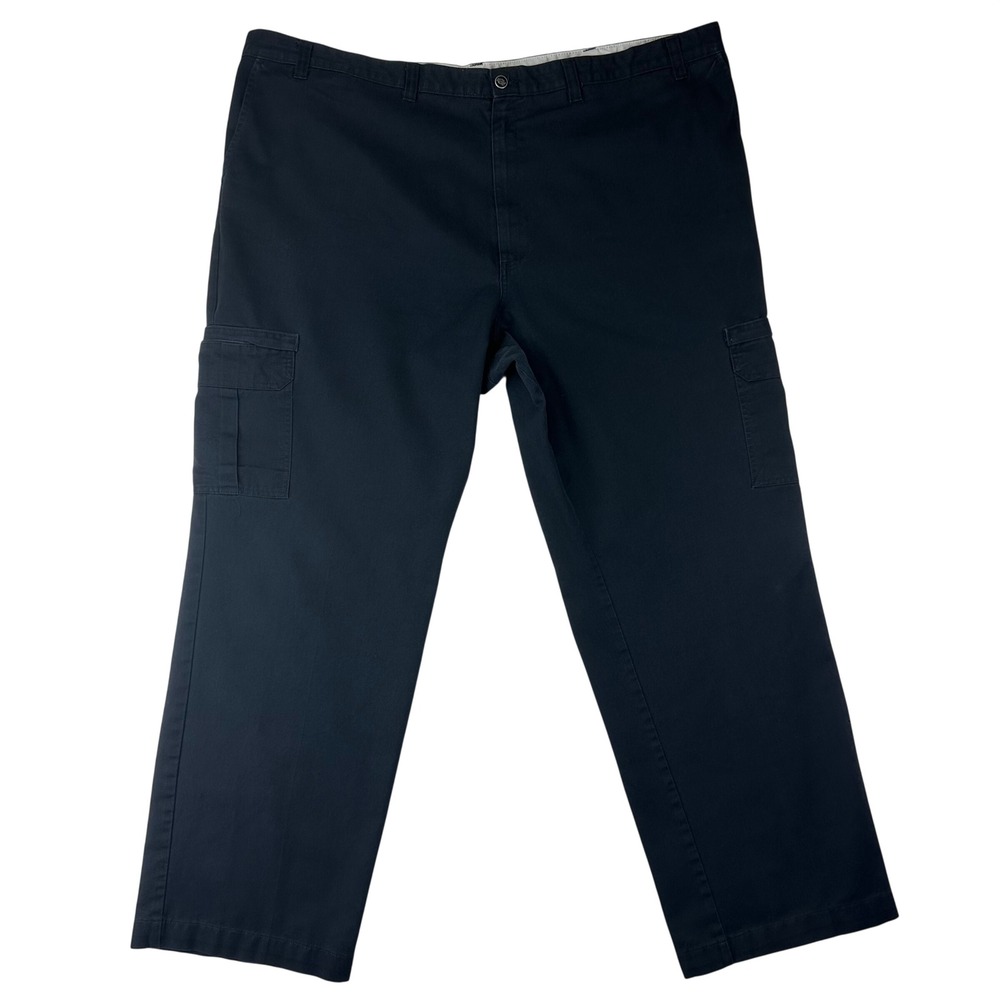 Dickies Mens Cargo Pants 50x32 Black Relaxed Fit Workwear Utility Skater